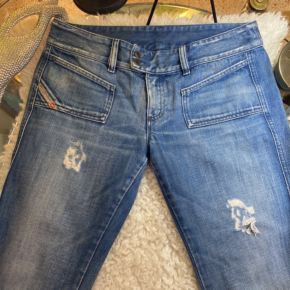 Diesel, D-HUSH Distressed, Low Waist, Sexy Fit, Jeans, Pants - Picture 2 of 14